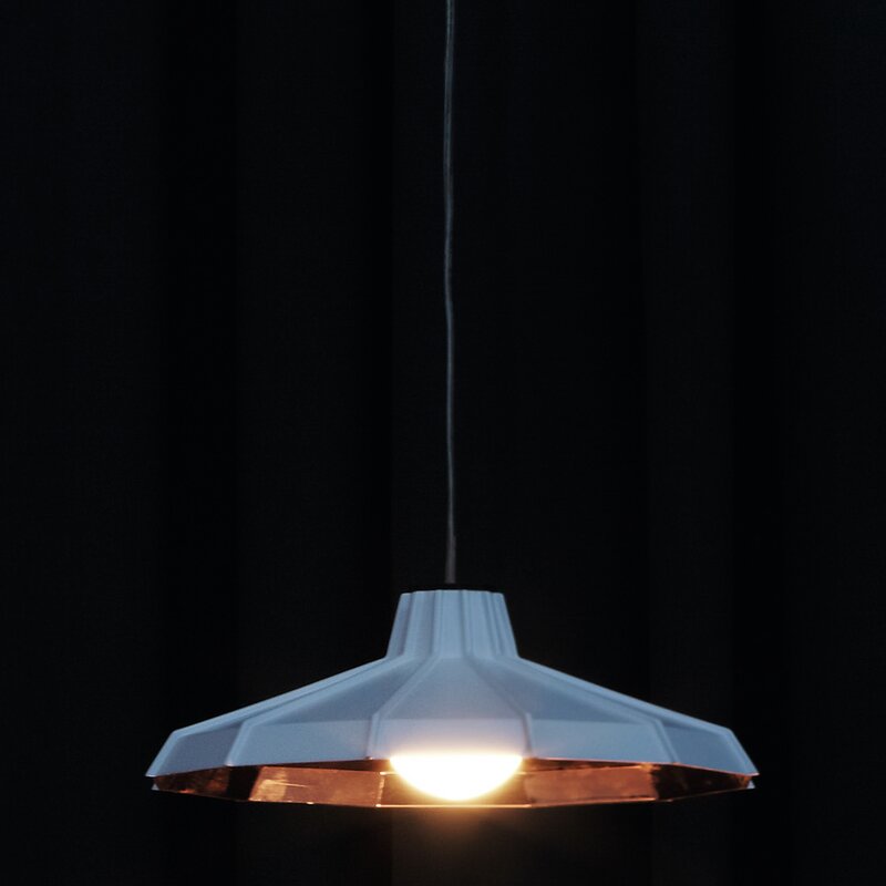 Foscarini Diesel Collection - Mysterio Hanging Lamp, White/Copper (LI-1971-10-U32)
