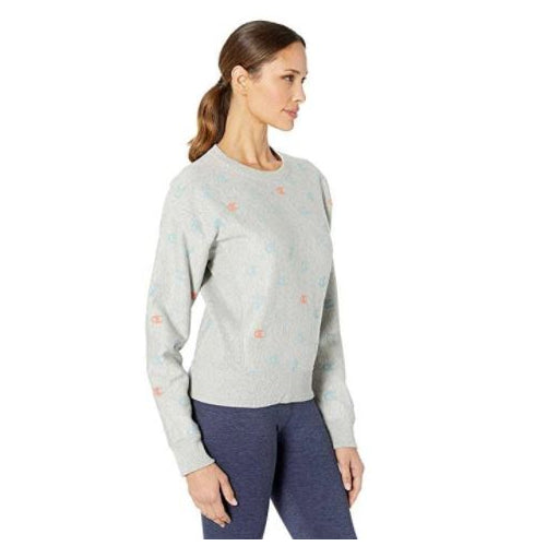 Champion Women's Reverse Weave Pattern Crew Sweatshirt - Medium