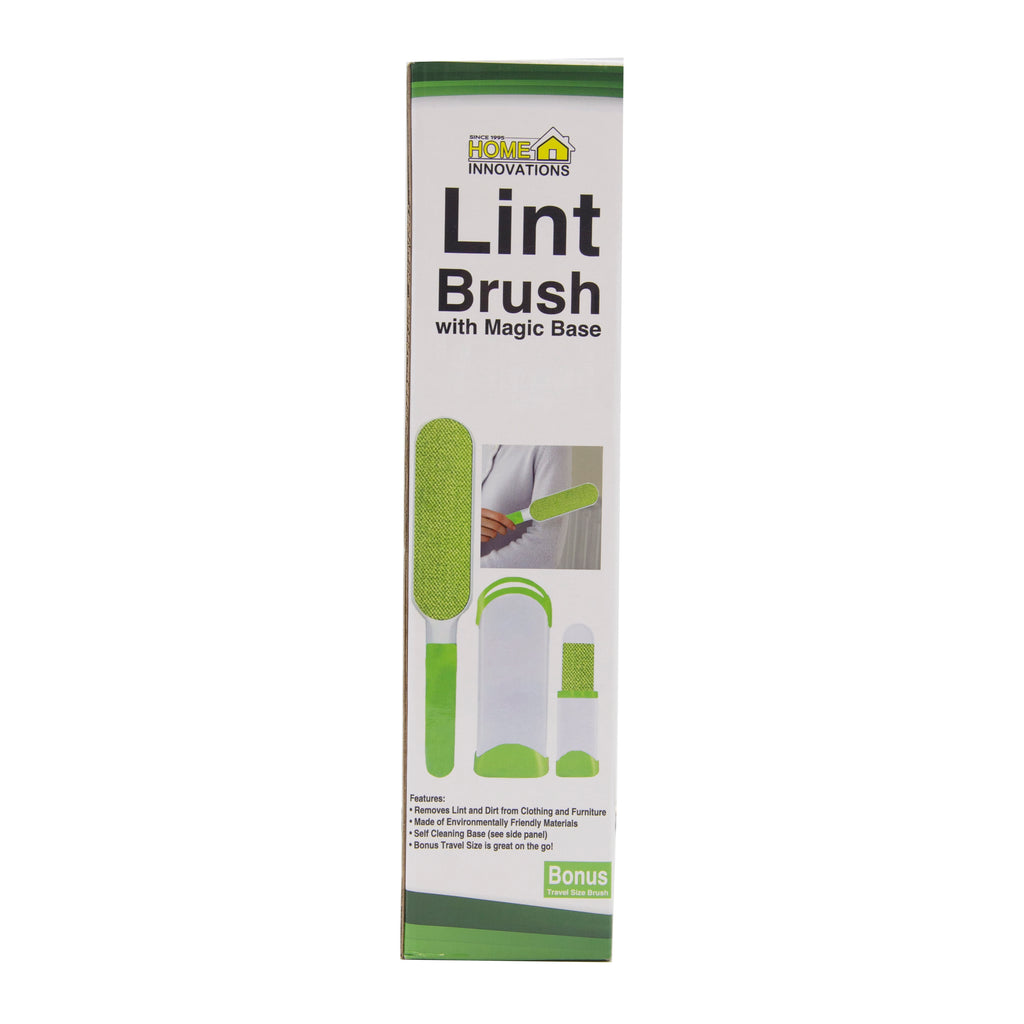 Pet Hair Lint Brush Set W/ Self Cleaning Base Material