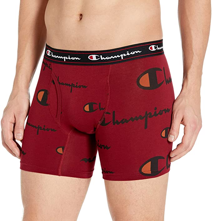 Champion Men's  C Life Print Boxer Briefs - Medium