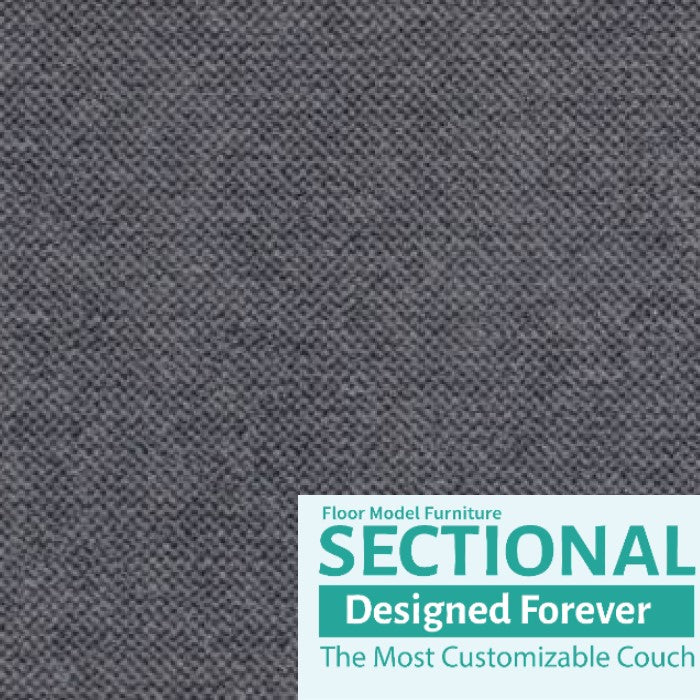 Sectional Side Cover: Slate Twill - Floor Model