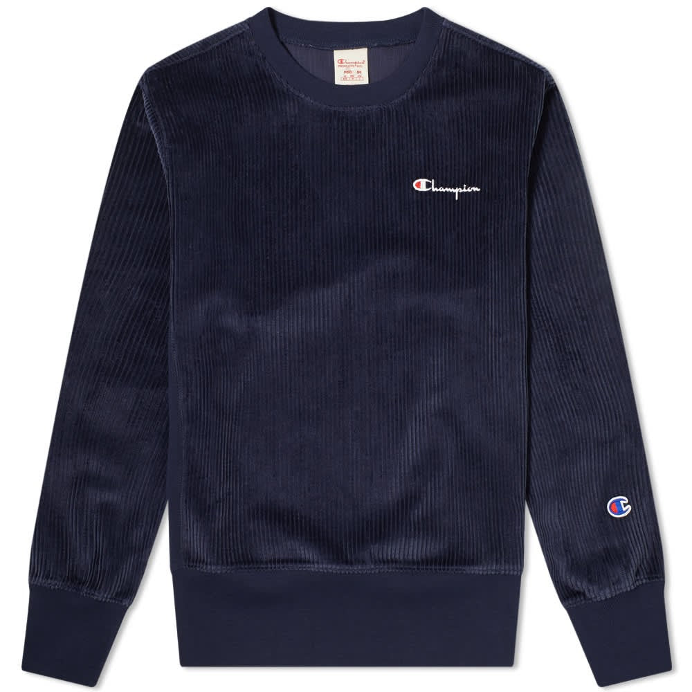 Champion Reverse Weave Corduroy Crew Sweatshirt - Medium