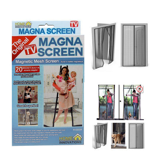 Magna Screen Magnetic Mesh Screen An Instant Screen Door Built with 20 Magnets