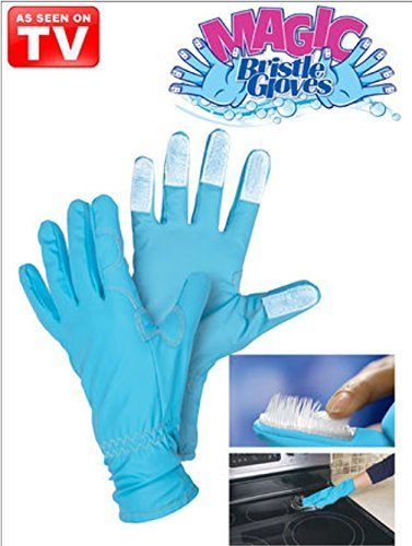 As Seen on TV Magic Bristle Cleaning Gloves (Unboxed)