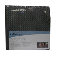 Interlocking Foam Activity Floor Tiles Grey Traffic Masters (24" X 24") 4 Pack