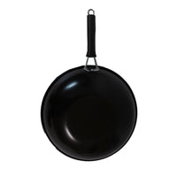 Home Innovations 12" Carbon Steel Wok - Black