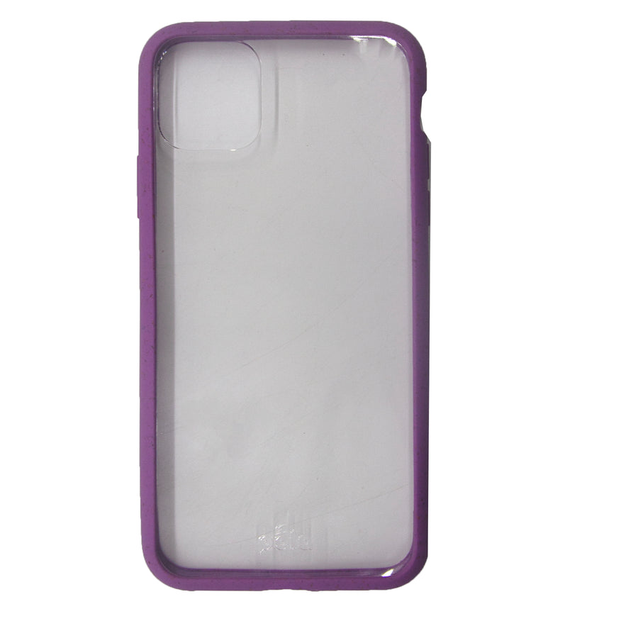Case-Iphone 11 Pro Max- Clear- Purple-Pela
