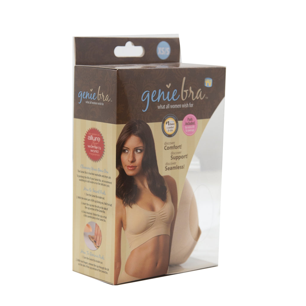 Genie Bra 2-Pack Misses XS One Size Black/Nude