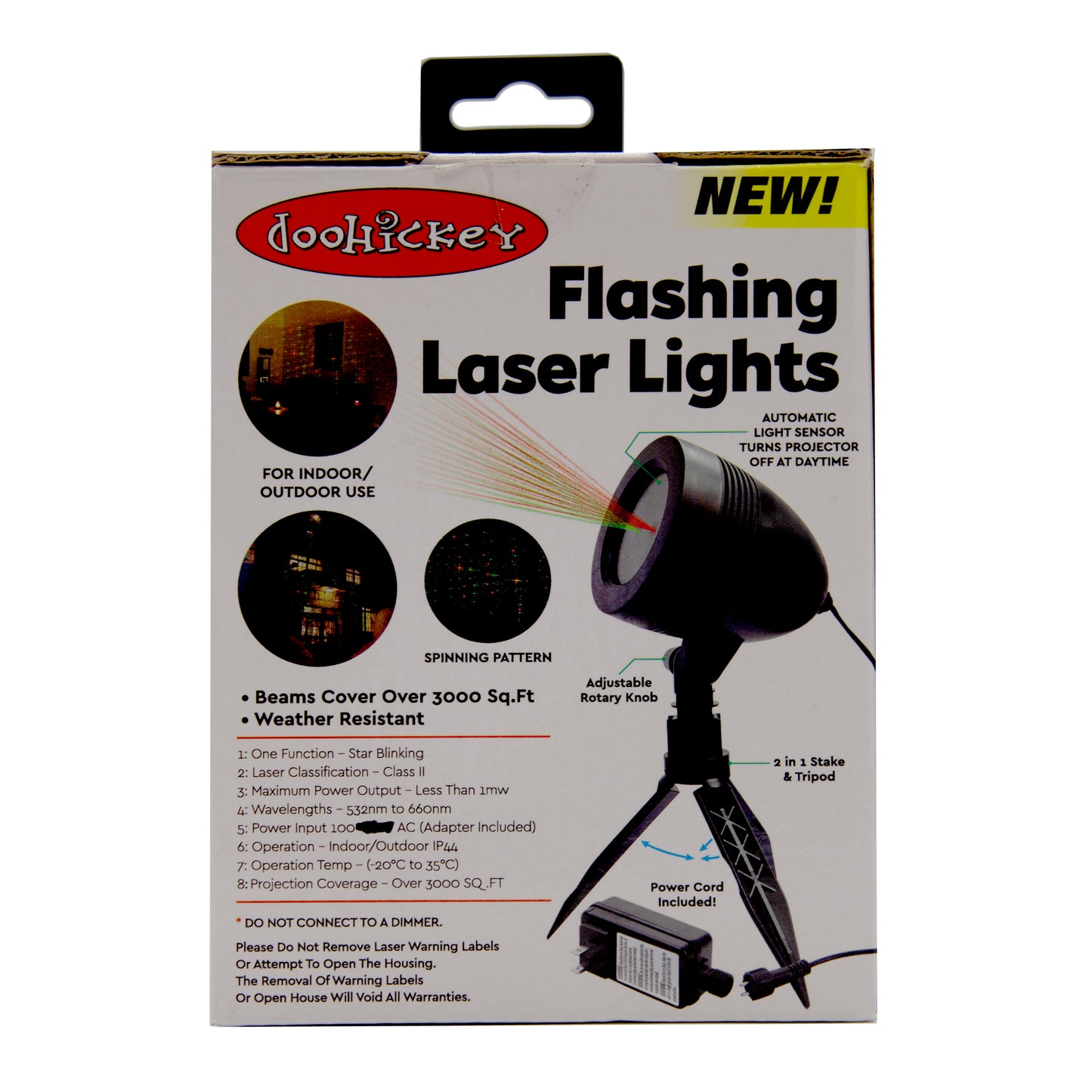 Sparkle Laser Light Show - Blinking Laser Light Holiday Light Decoration