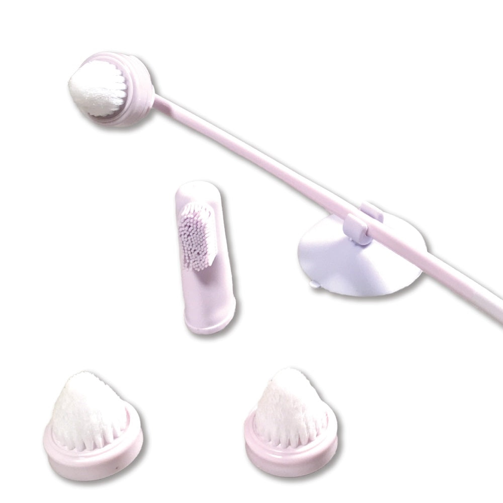 My Shiney Hiney Softer Medium Bristle Personal Cleansing Kit - White