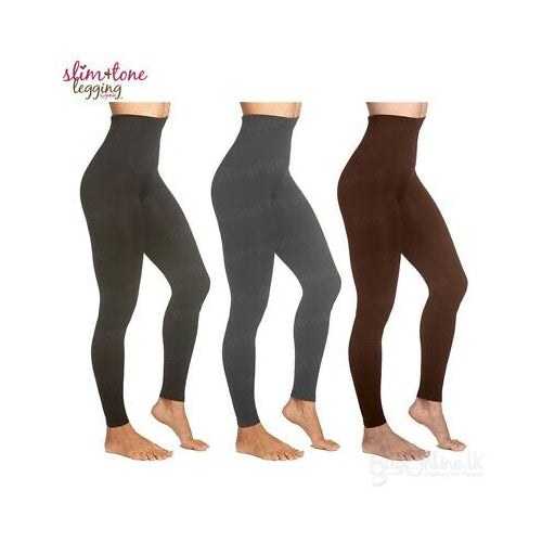 (2 Pack) Genie Women's High Waist Slim and Tone Leggings XL, Charcoal