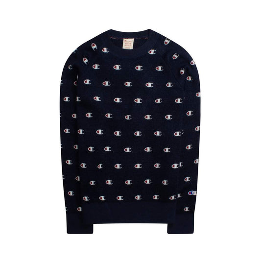 Champion Crewneck Reversed Weaved Sweatshirt Navy - Large