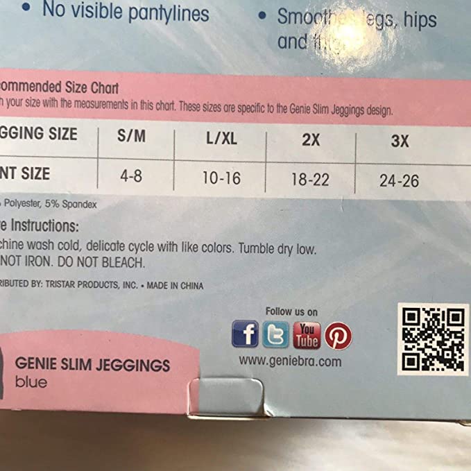 Genie leggings sales size chart