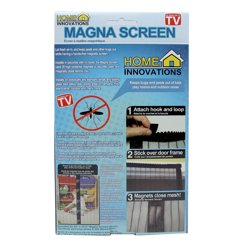 Magna Screen Magnetic Mesh Screen An Instant Screen Door Built with 20 Magnets