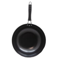 Home Innovations 12" Carbon Steel Wok - Black