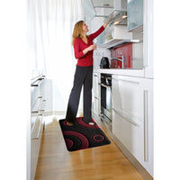 Smartcatcher Mats  Anti-Fatigue Mats Cushioned, 36 X 24, Black And Red Wine