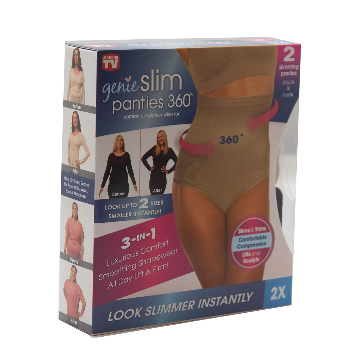 Genie Slim Panties 360 Slimming Panty Underwear Slims & Trims Women