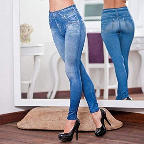 Genie Women's Slim Jeggings Blue, 3X