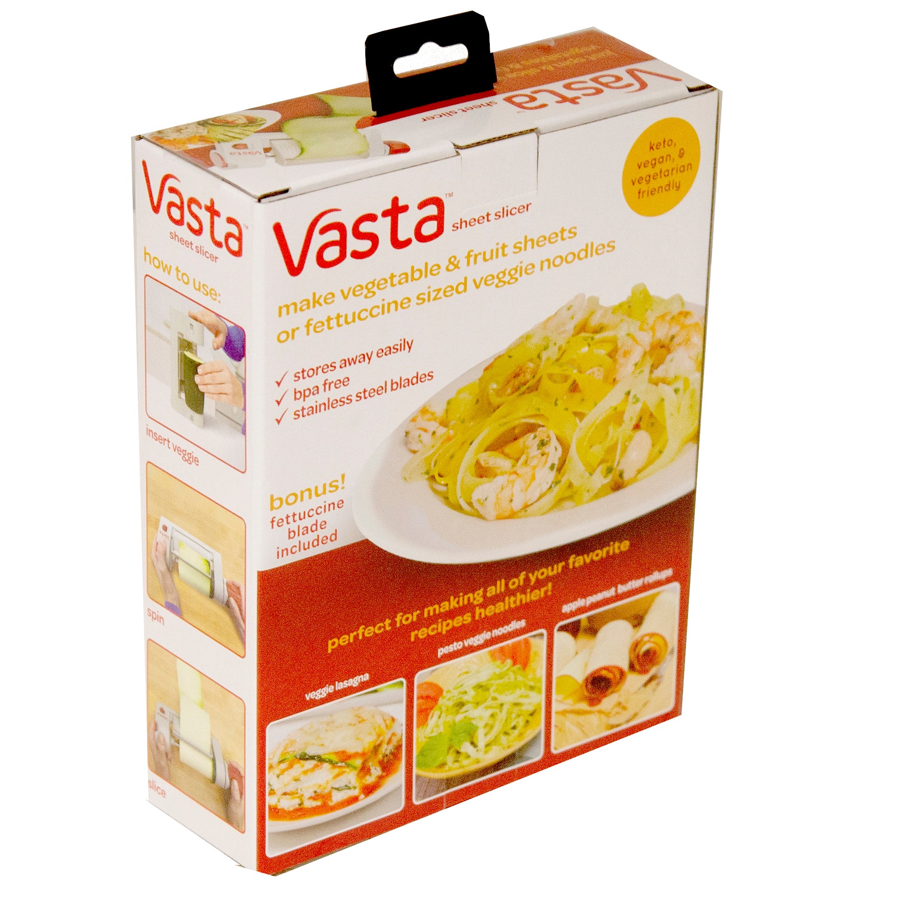 Vasta 2-in-1 Vegetable & Fruit Sheet & Noodle Slicer