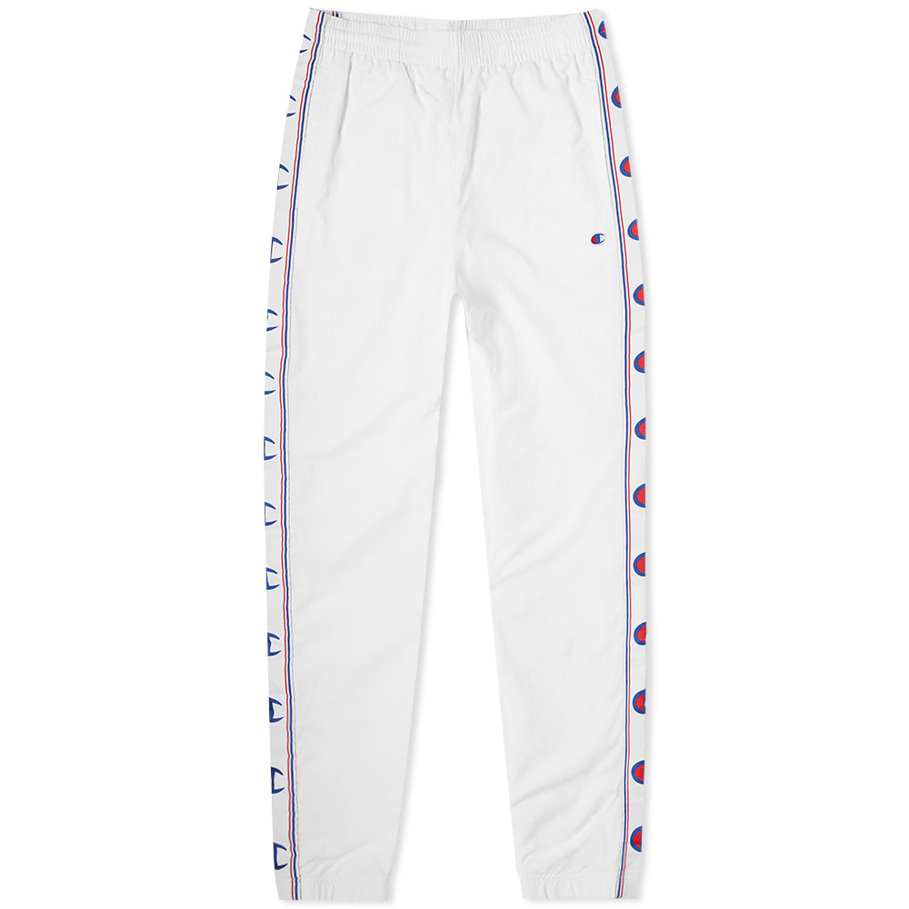 Champion Reverse Weave Taped Elastic Cuff Joggers - White - Medium