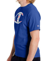 Champion Men's Classic Jersey Ringer Tee, Big C Logo - X-Small