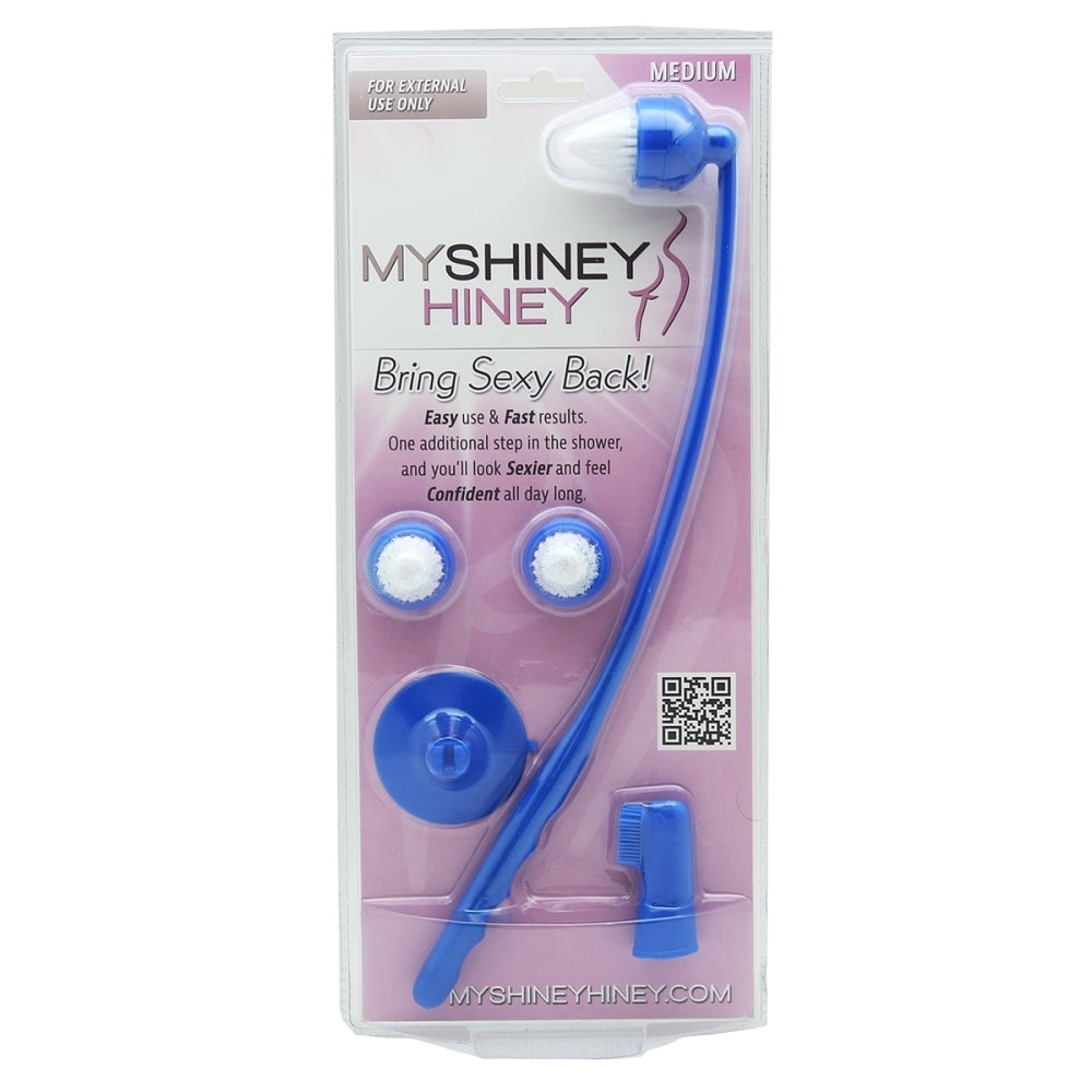 My Shiney Hiney Medium Bristle Personal Cleansing Brush Set - Blue